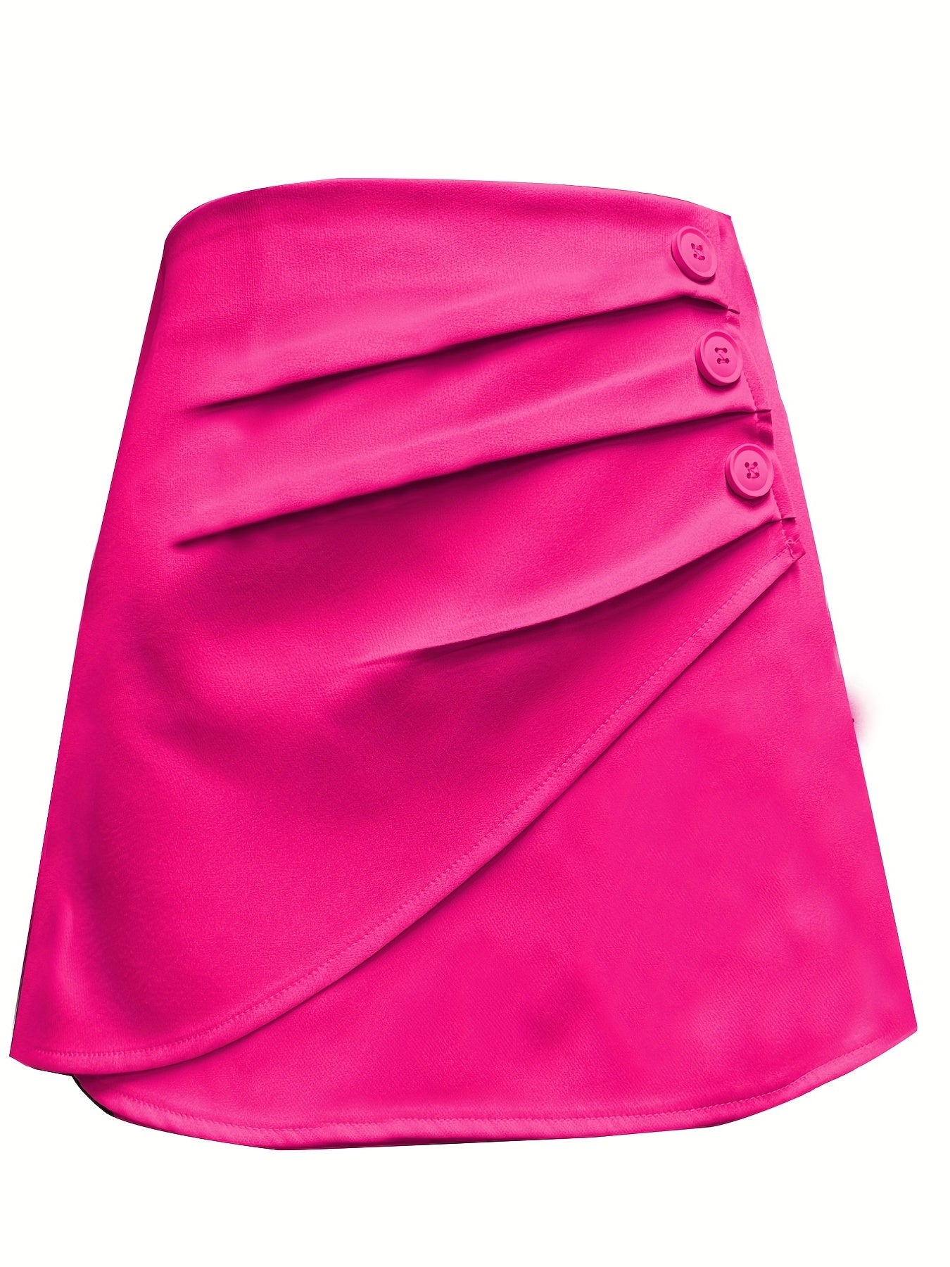 Ruched Mini Skirts Casual Bag Hip Spring & Summer Women's Clothing