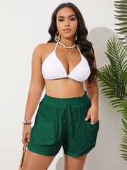 Paperbag Waist Wide Leg Shorts