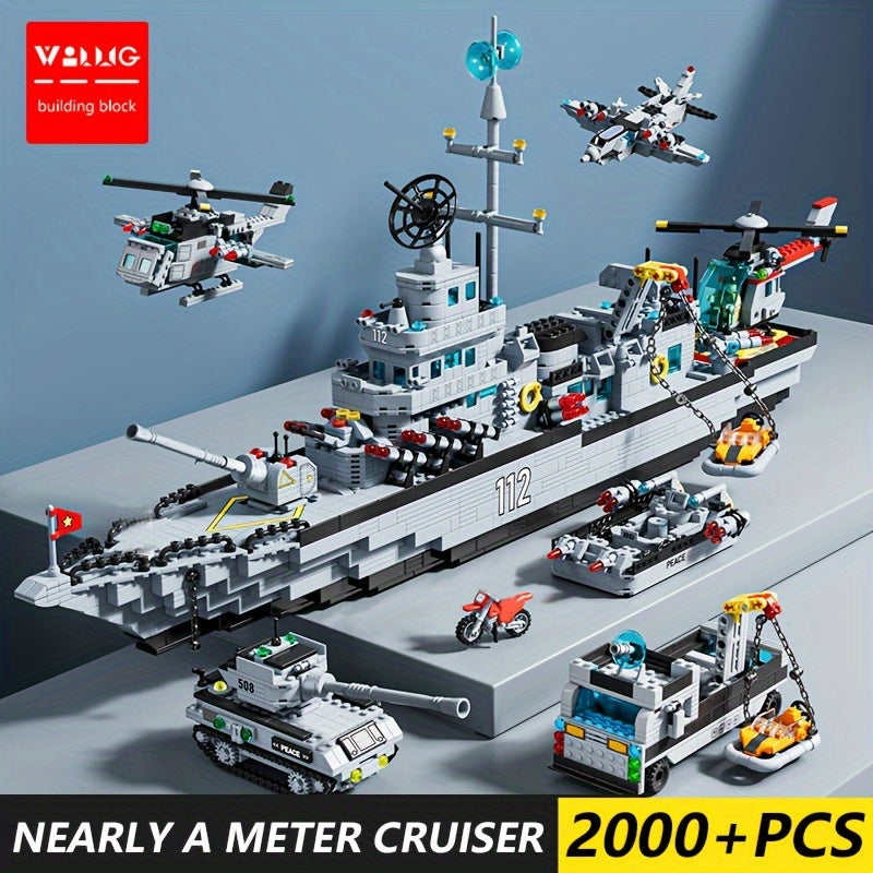 Large Cruiser Building Block Toy Science Education