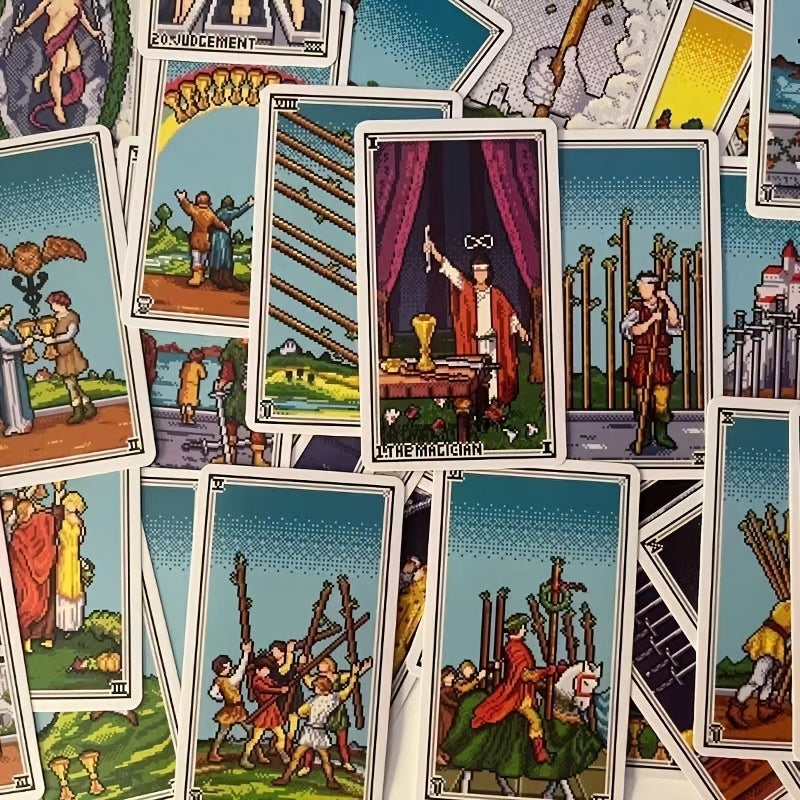 Pixel Tarot Card Board Game Fun Halloween Party Supplies