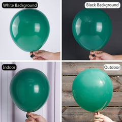 40 Dark Green Latex Balloons for Balloon Garland or Arch