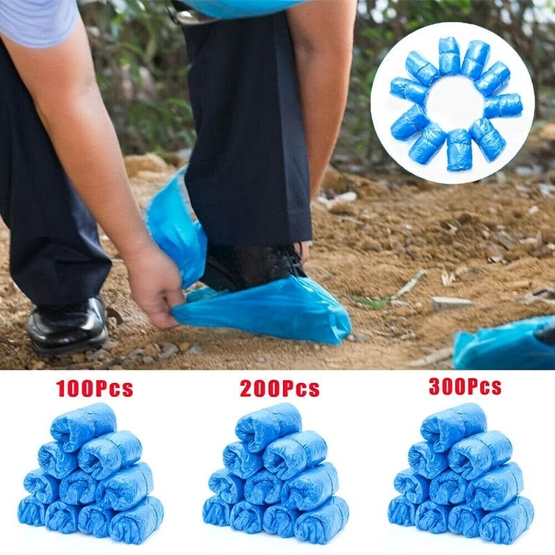 100PCS Medical Waterproof Shoe Covers Disposable Overshoes Mud-proof