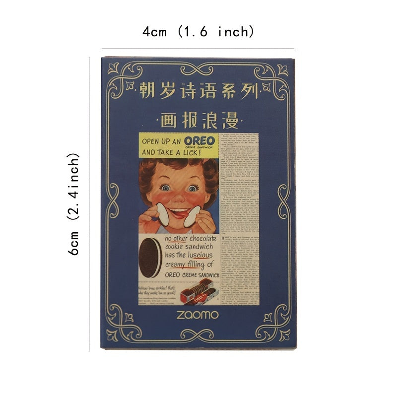 50 Sheets Mini Vintage Scrapbook Paper for Bullet Journals Planners