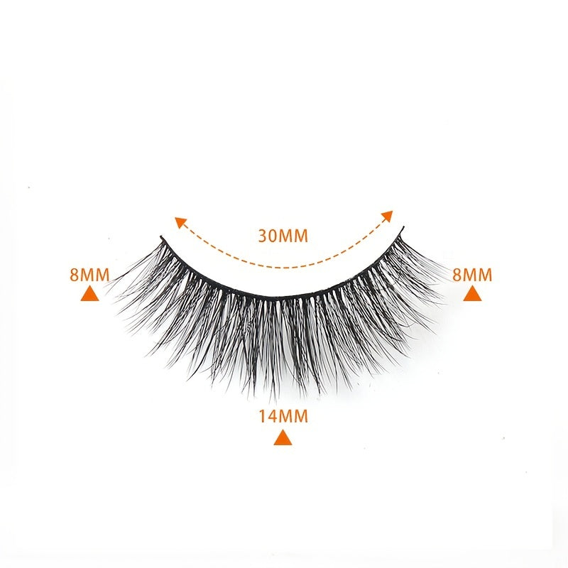 24 Pairs Natural Thick 3D Mink Eyelashes for Long Lasting Natural Look