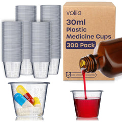 30ml Disposable Medicine Measuring Cups Translucent for Liquid Medication