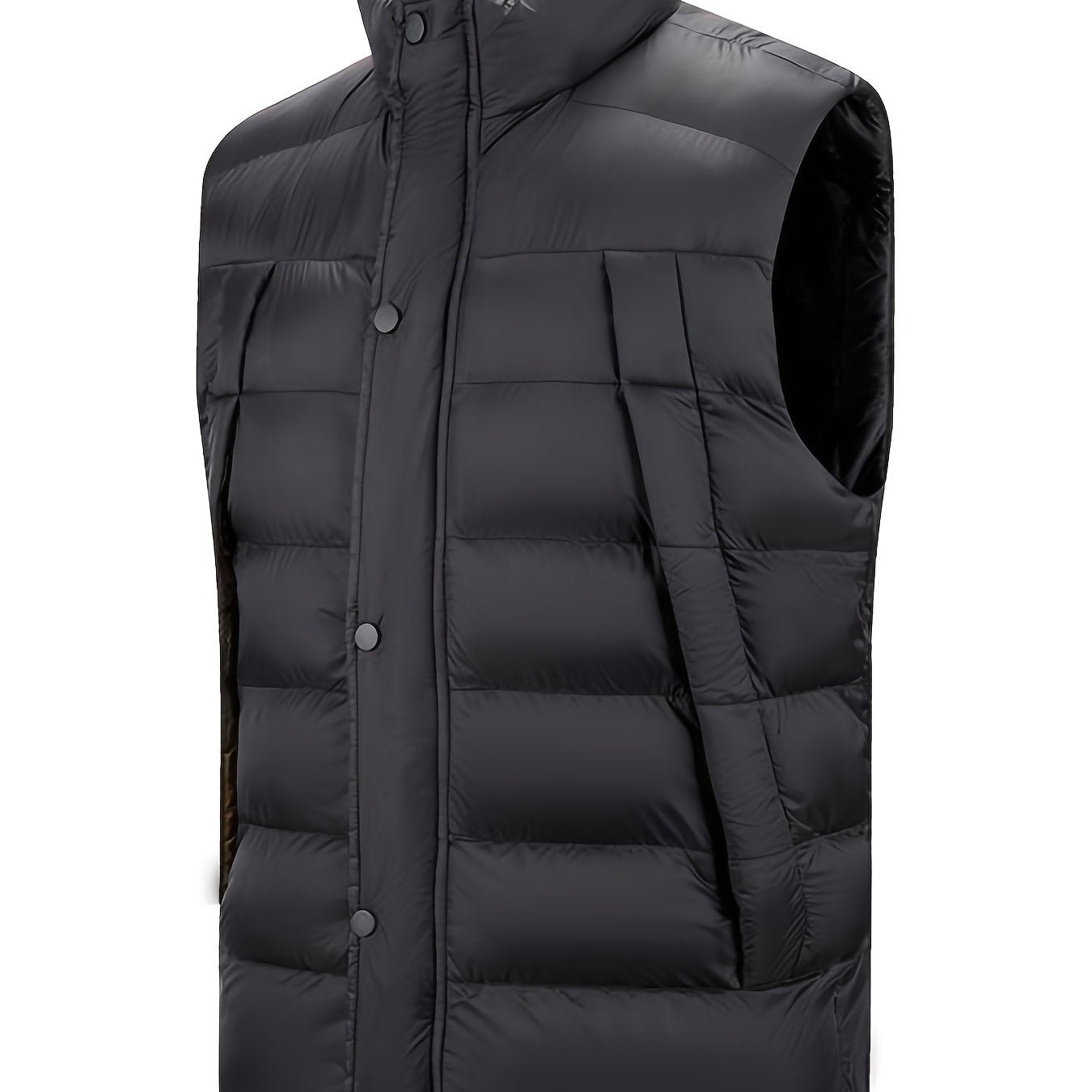 Men's Casual Winter Vest with Big Pockets