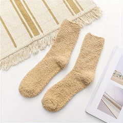 Winter Coral Fleece Floor Socks US7.5-9.5