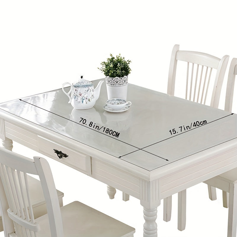 Eco Friendly Transparent PVC Tablecloth Waterproof Heat Resistant