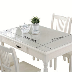 Eco Friendly Transparent PVC Tablecloth Waterproof Heat Resistant