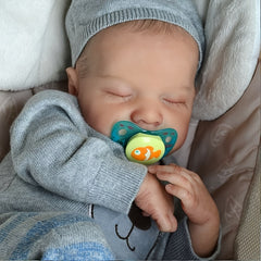 Handsome Reborn Doll Full Body Vinyl Washable & Painted with Painted Hair