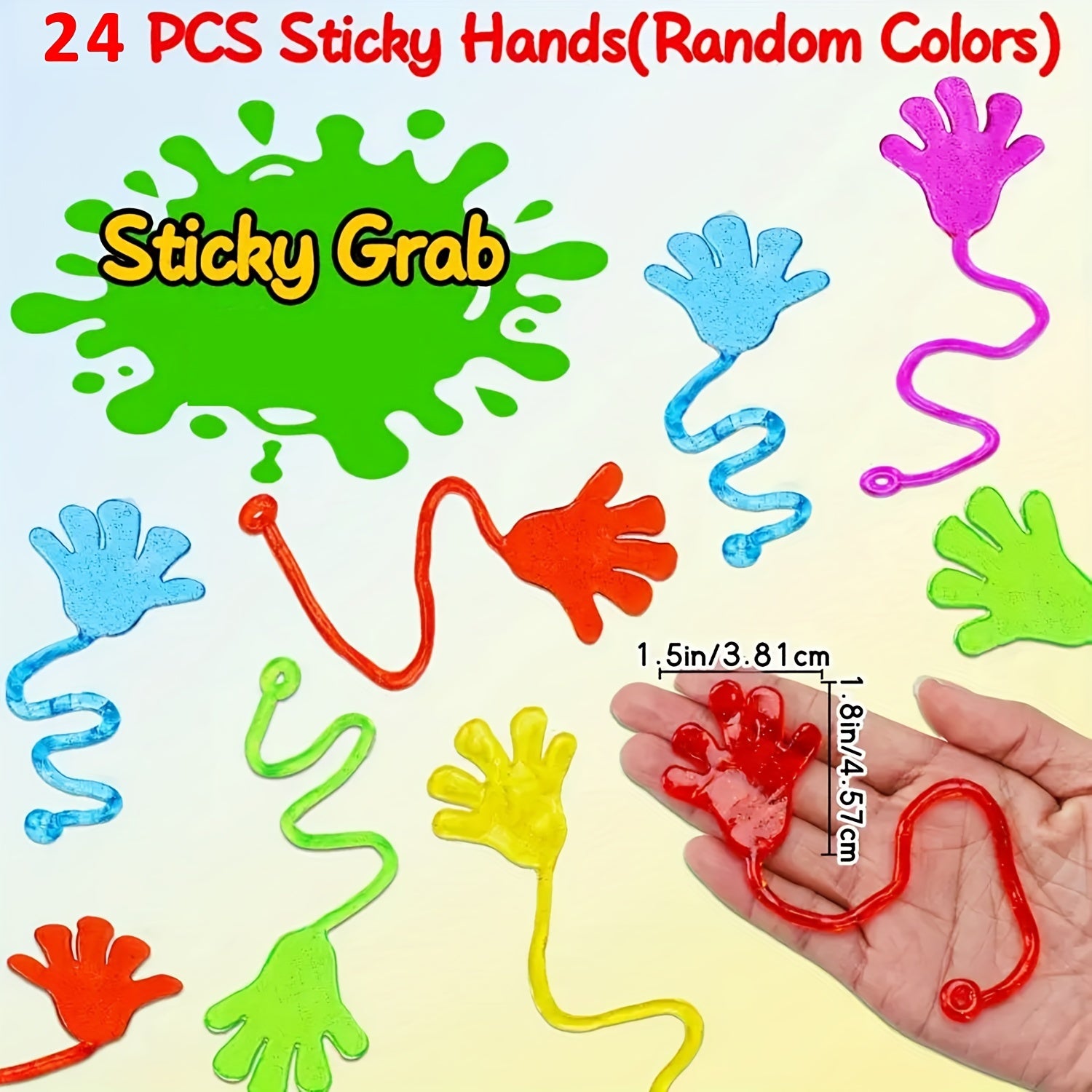Sticky Hands Party Favors 24Pcs 48Pcs Set For Kids Holiday Traditions Xmas Gift