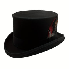 Men's 100 Wool Top Hat Satin Lined Party Dress Hats Derby Hat