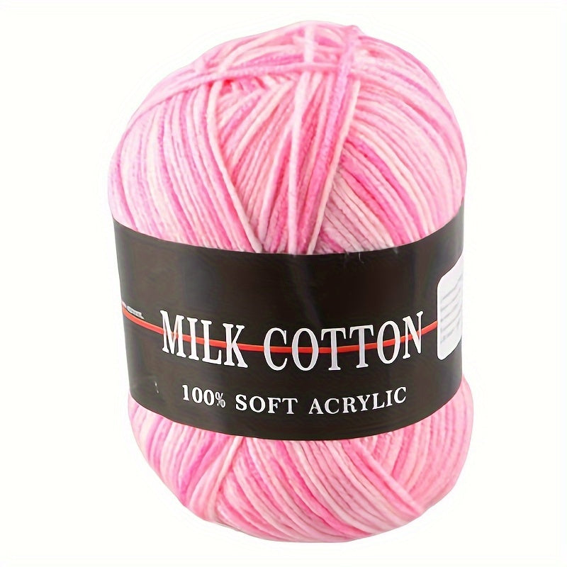 Colorful Milk Cotton Yarn for DIY Knitting and Crocheting