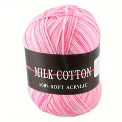 Colorful Milk Cotton Yarn for DIY Knitting and Crocheting