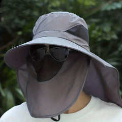 Men's Sun Protection Hat with Neck Guard