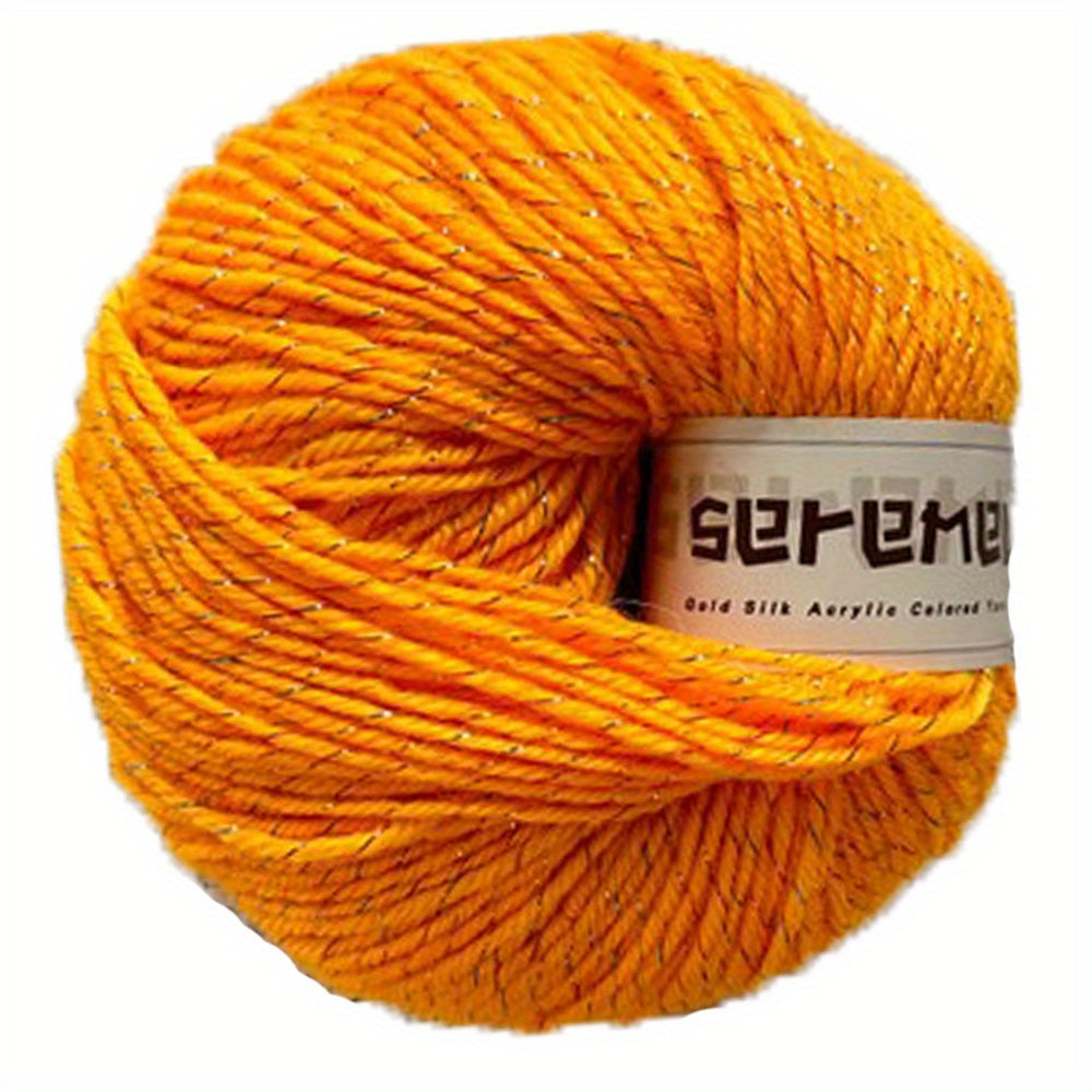 50g Golden Silk Acrylic Yarn for Knitting and Crochet