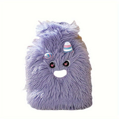 850ml Hot Water Bottle w/ Cartoon Plush Cover Hand Warmer for Winter
