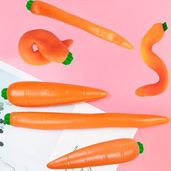 Carrot Vegetable Squeeze Toy Shapeable Fidget Stress Relief Novelty Toy