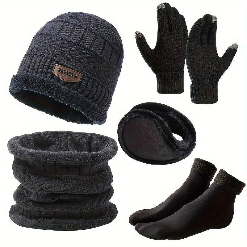 5pc Thermal Insulated Winter Warmth Set Extreme Cold Weather Clothing
