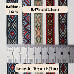 Jacquard Lace Ribbon Embroidered Trim For Sewing Crafts