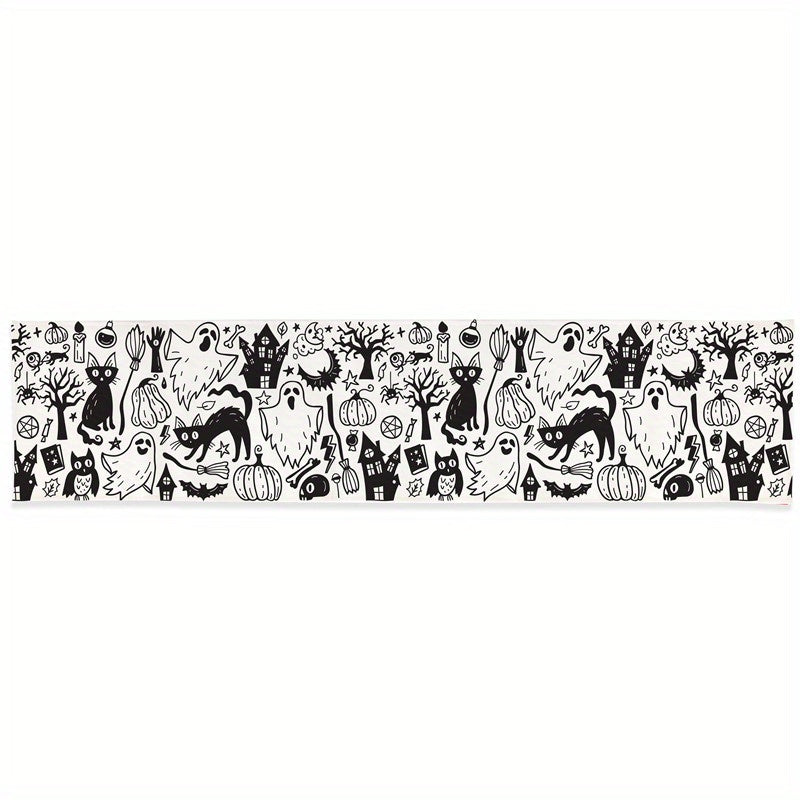 Halloween Table Runner Scary Holiday Dining Decor