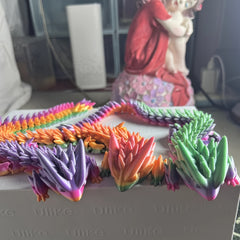 Large Dragon Head Toy - Colorful Plastic