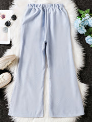 Girls Flared Pants with Waistband for Kids