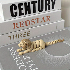 3D Printed Lion Statue Home Decor Doll Figurine Office Desk Ornament