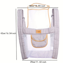 Double Mesh Breathable Baby Carrier for Comfort and Support