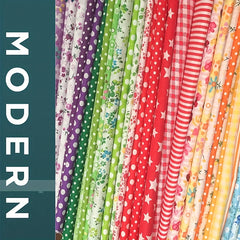 7pcs Patchwork Cloth Strips for DIY Hand Sewing Gift