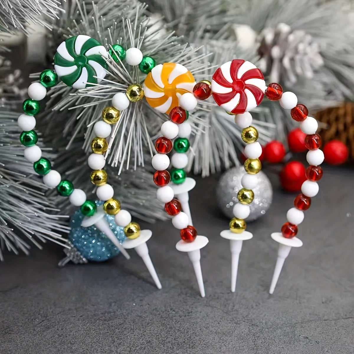 1pc Christmas Artificial Candy Cake Decoration DIY Baking Party Supplies