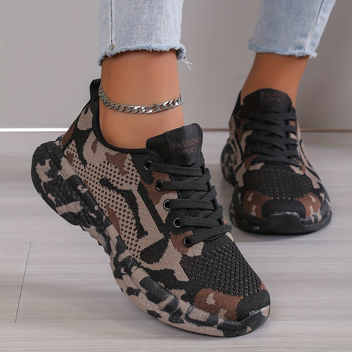 Breathable Elastic Hiking Shoes with Shock Absorption