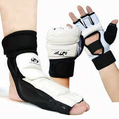 Kickboxing Gloves Ankle Support Half Finger MMA Gloves Foot Protector