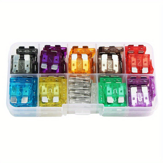 100pcs Car Fuse Assortment Set Auto Truck 2.5-35A With Box Clip