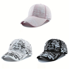 Cool Graffiti Printed Baseball Cap for Men and Women