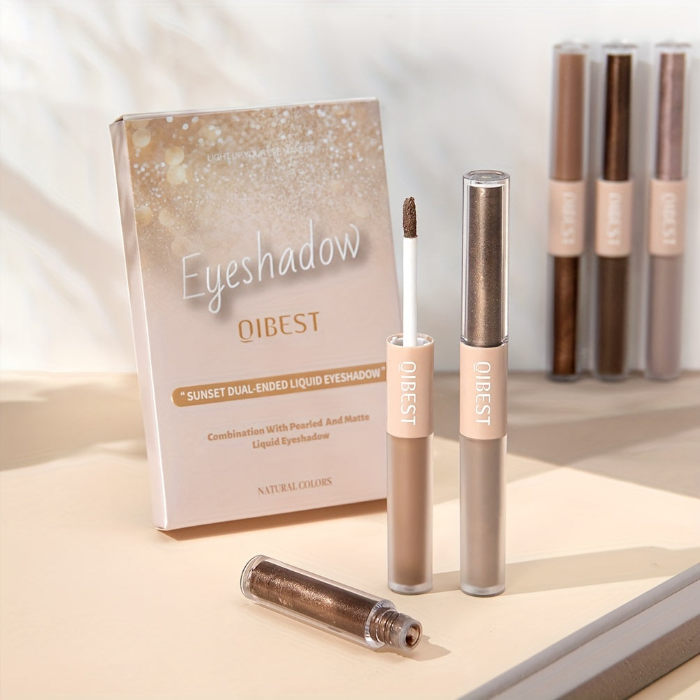 6pcs Liquid Eyeshadow Set Pearly Matte Double Ended Eyeshadow