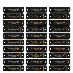 30pcs PU Leather Label Stitching Label DIY Sewing Label