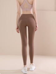 High Waist Fleece Yoga Leggings Soft Slim Fit Sports Pants