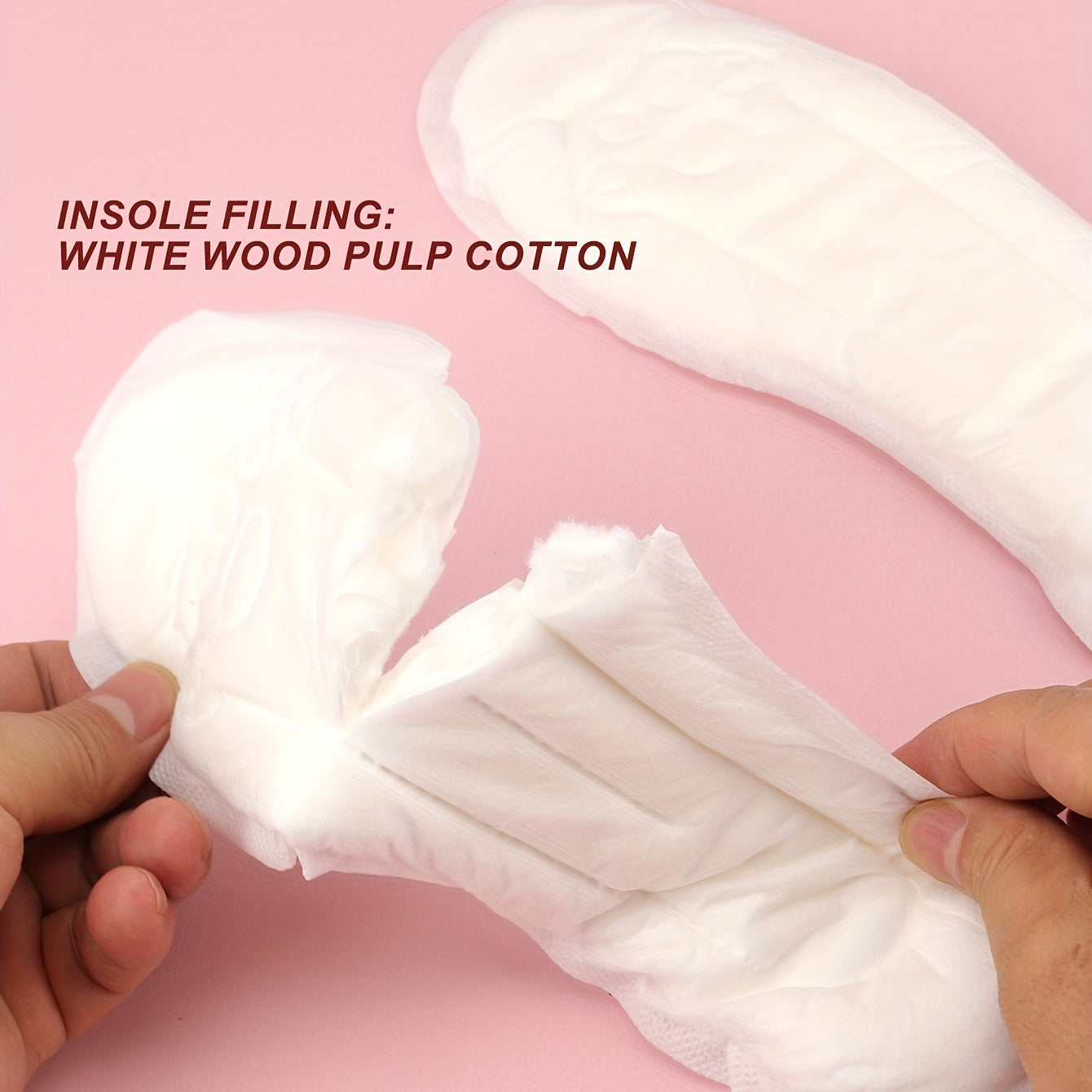 5 Pairs Disposable Cotton Thick Insole for Sweat Absorption