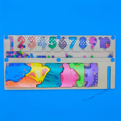 Magnetic Pen Rolling Ball Game Shape Number Matching Building Blocks