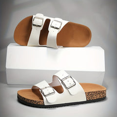 Men's Buckle Slide Sandals Non Slip Casual Open Toe Outdoor Beach Shoes