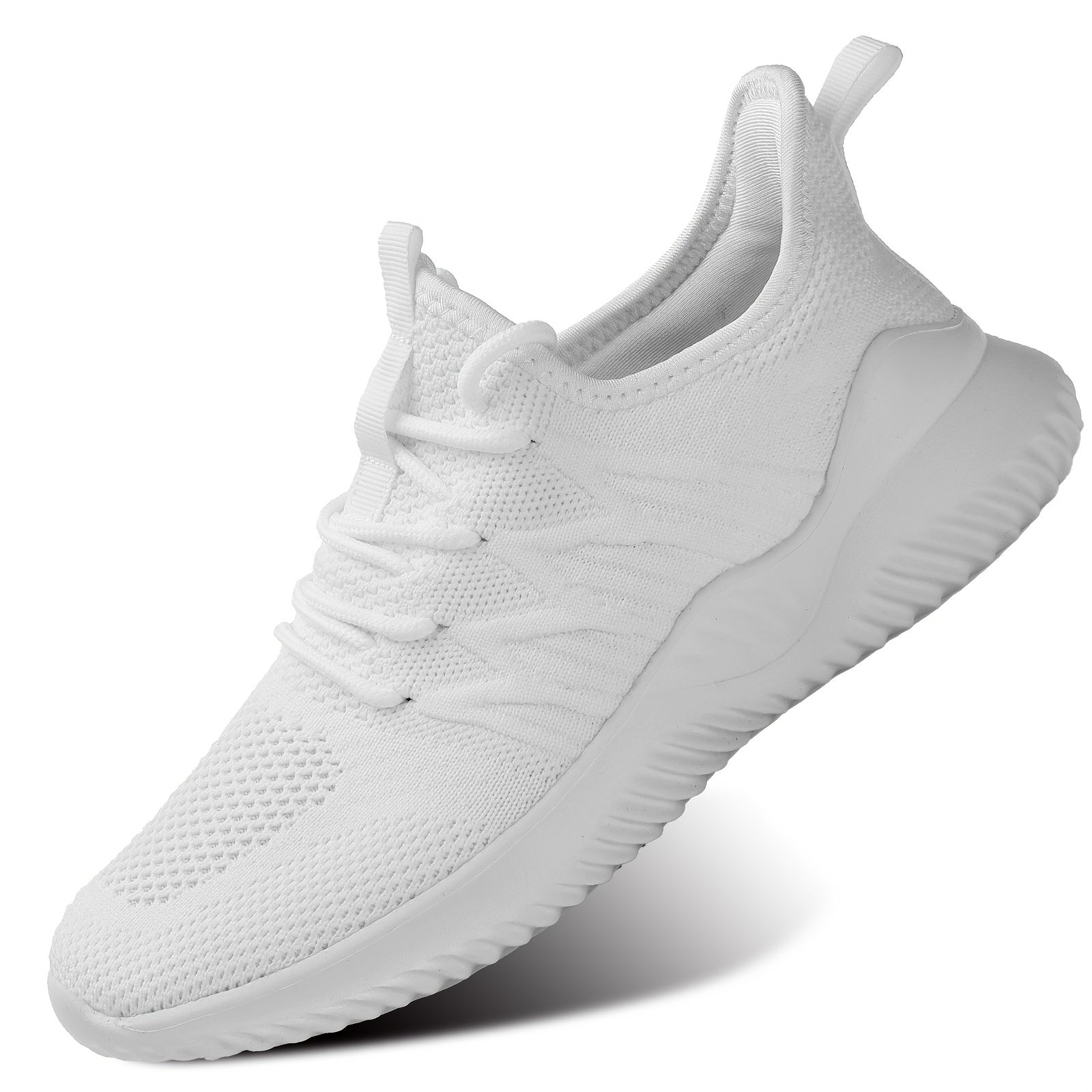 Breathable Knitted Platform Sneakers for Women - Running Shoes