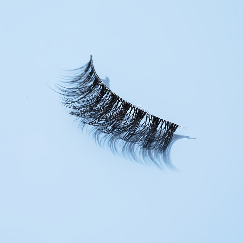 Cat Eye Lashes Winged End Eyelashes - Natural Wispy Long Crisscross Extension