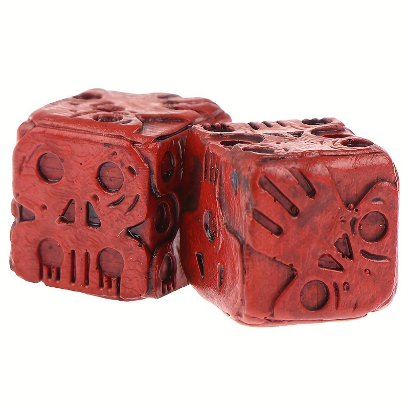 1pc Halloween Skull Pattern Polyhedral Dice