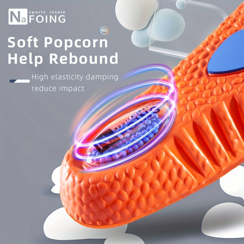 Sports Shock Absorption Insoles High Elastic Deodorant Comfort Running Insoles