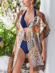 Boho Lace Up Beachwear Cover Up