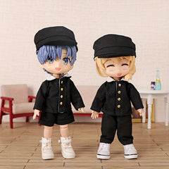 School Uniform Shorts Suit for OB11 Dolls