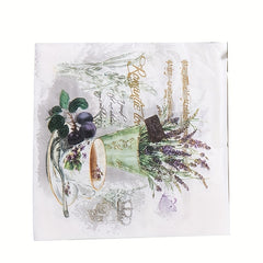 Colorful Lavender Napkin Tissue Set for Coffee Cups, Parties, and Restaurants