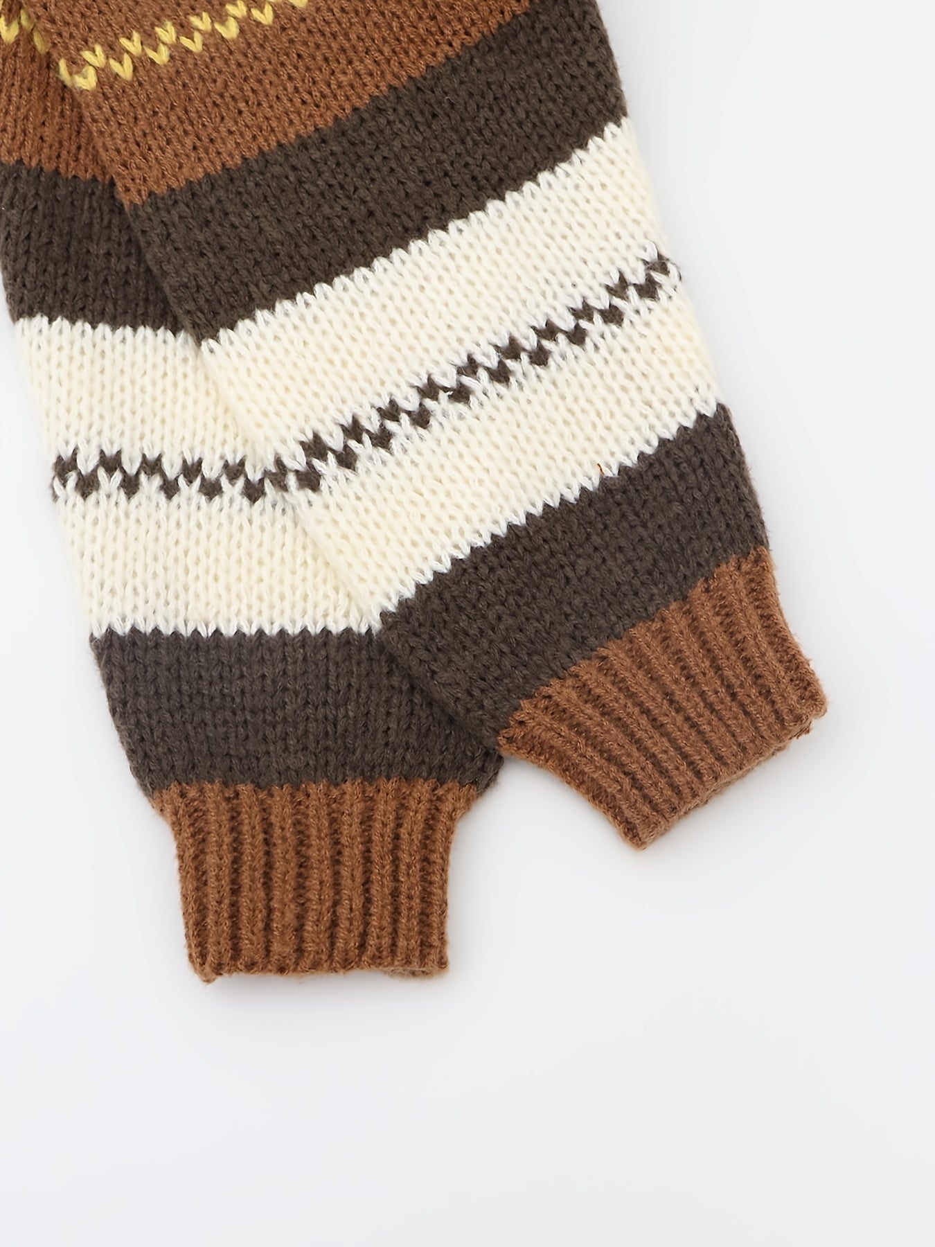Striped Open Front Cardigan