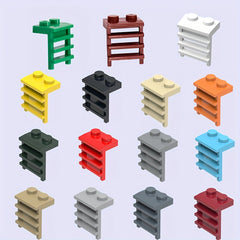 9pcs Colorful Building Block Set with Characters for DIY Architectural Scenes